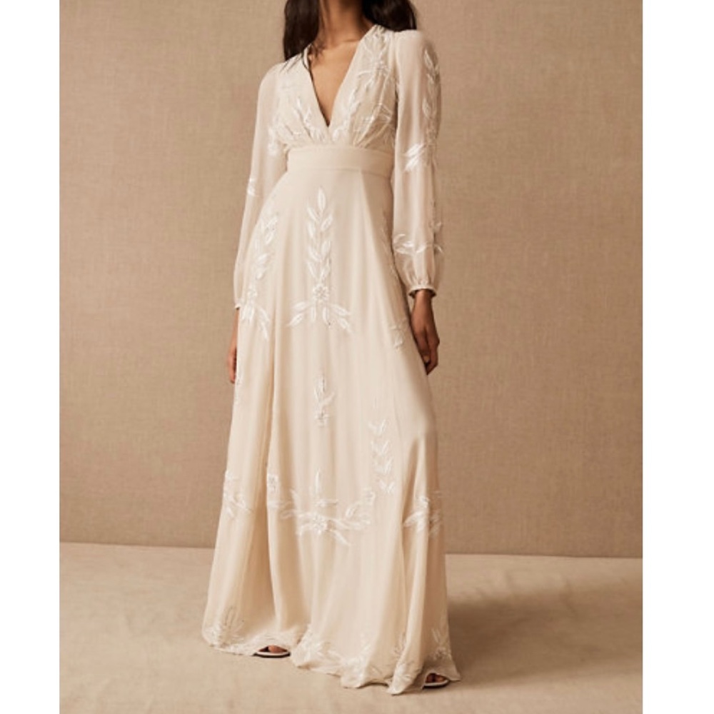 BHLDN Belize Dress in Oyster- Size 16 NWT